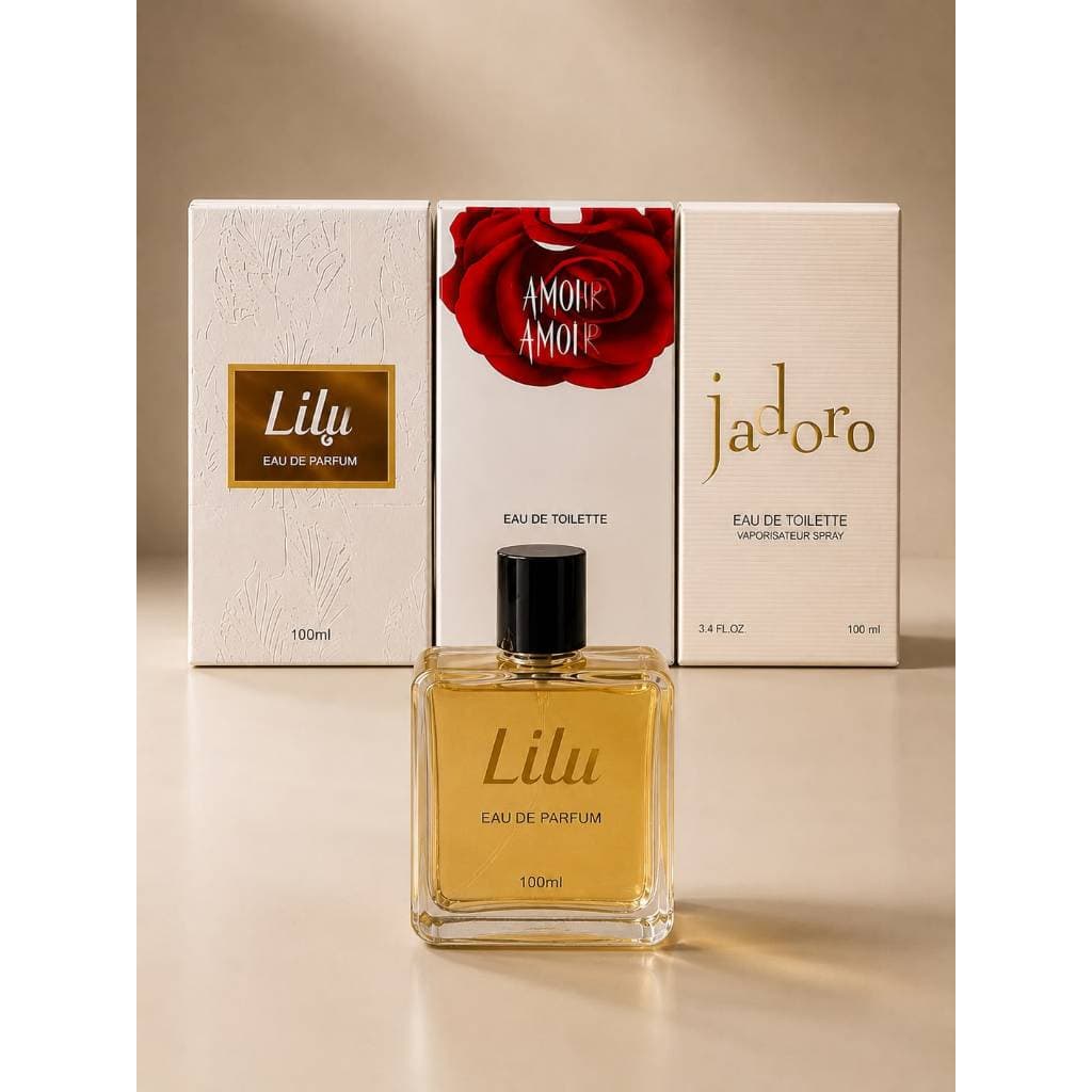 Kit 3 Perfumes Feminino Premium 100ml – Fragrâncias Inspiradas nos Grandes Sucessos da Perfumaria