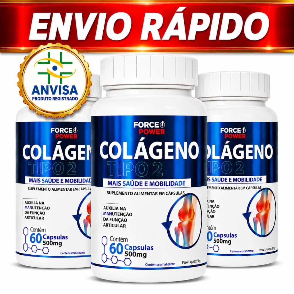 Colágeno Tipo 2 ORIGINAL para Joelho Articulaçãoes Artrose Artrite Tendinite Ossos - ENVIO RÁPIDO