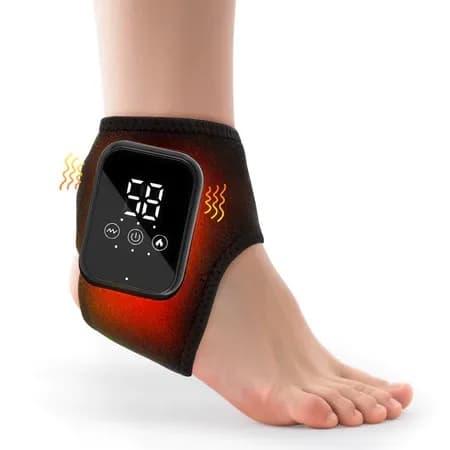 Massageador Elétrico Para Pés – Terapia Vibratória Aquecida Alívio Da Dor No Tornozelo , Relaxamento E Circulação