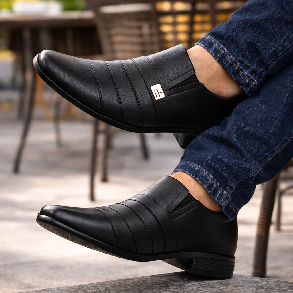 Sapato Masculino Casual Confortável Moderno Jogging Oxford Elegante Fino Macio Sapato Social Masculino Estilo