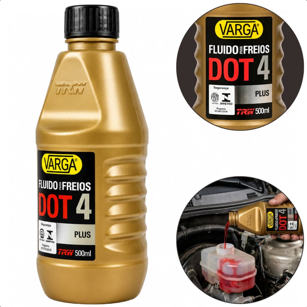 Fluido Freio Dot 4 500ml Varga Trw Original Para Carro Motos