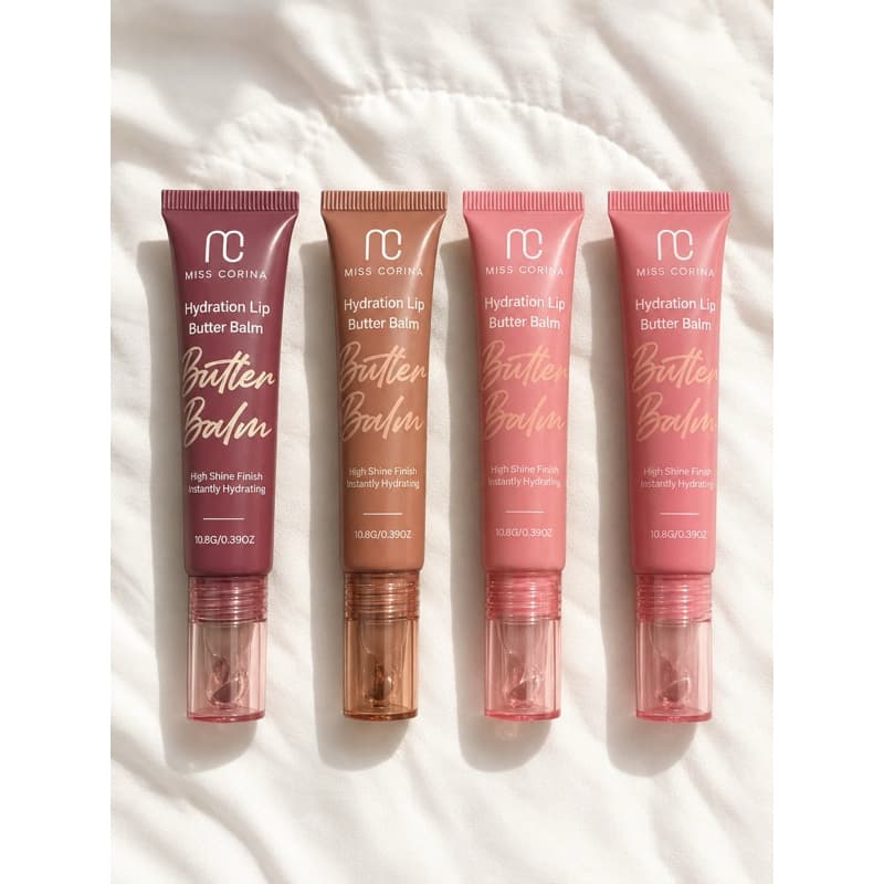 Lip Butter Balm Miss Corina Hidratante Labial 10,8g | Brilho Intenso e Hidratação
