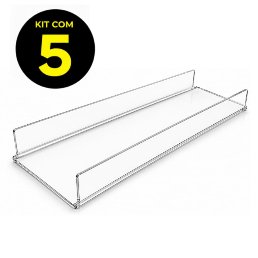 Kit 5 Tampa Slice Cake Bolo Forma Acrílico 30x10 Transparente Cristal 3mm Tampas Para Bolo