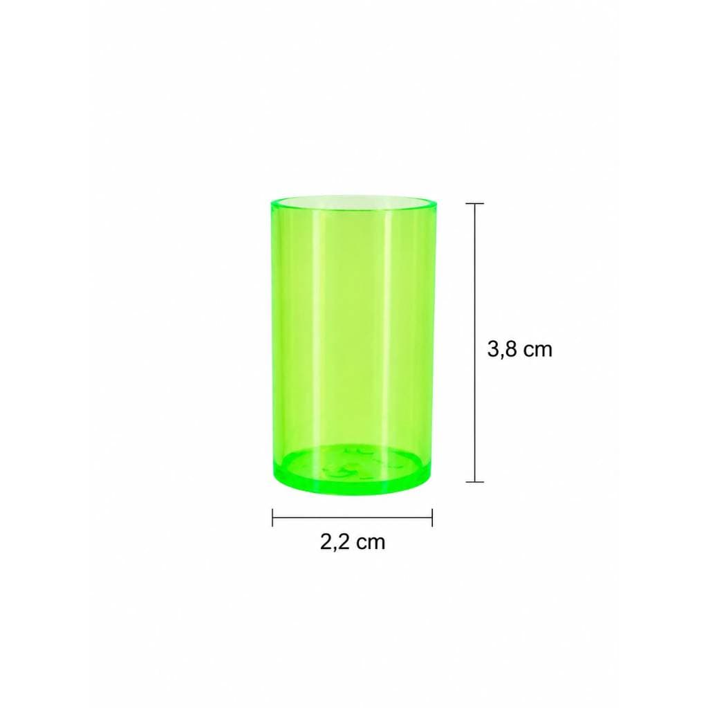 Pote Glitter 10ml Acrílico C/ Tampa Pressão verde 100 und