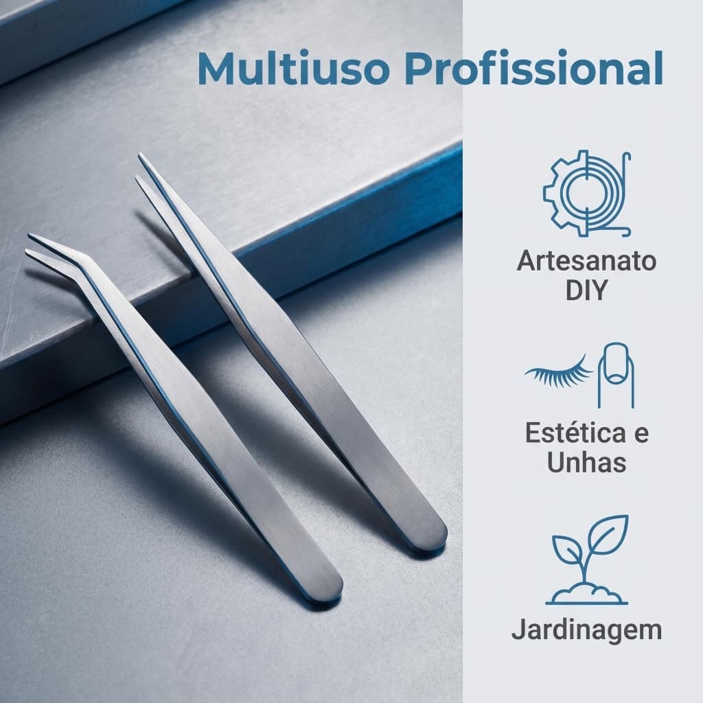 Pinças Duráveis para Reparos e Trabalhos de Precisão
