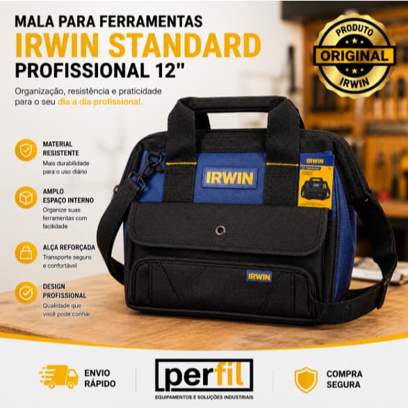 MALA DE FERRAMENTAS STANDARD 12 IRWIN bolsa de ferramentas maleta para ferramentas bolsa ferramenta