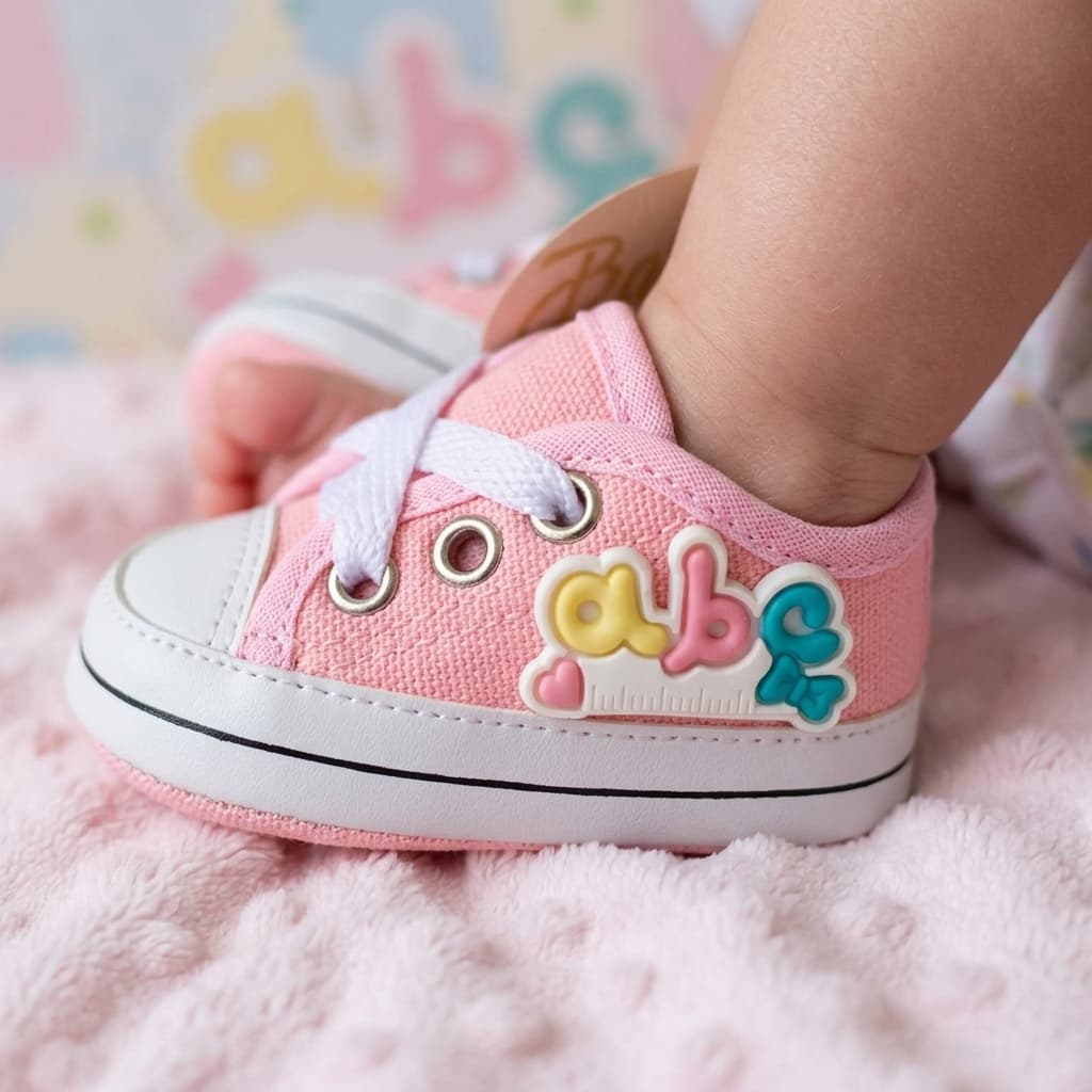 Sapatinho de Bebê Para o Dia a Dia Tecido Confortável