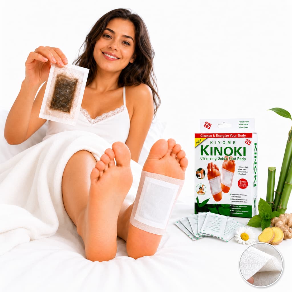 Kit 10 Adesivos Detox Pés Praticidade Conforto Sono Tranquilo Autocuidado Natural Relaxados