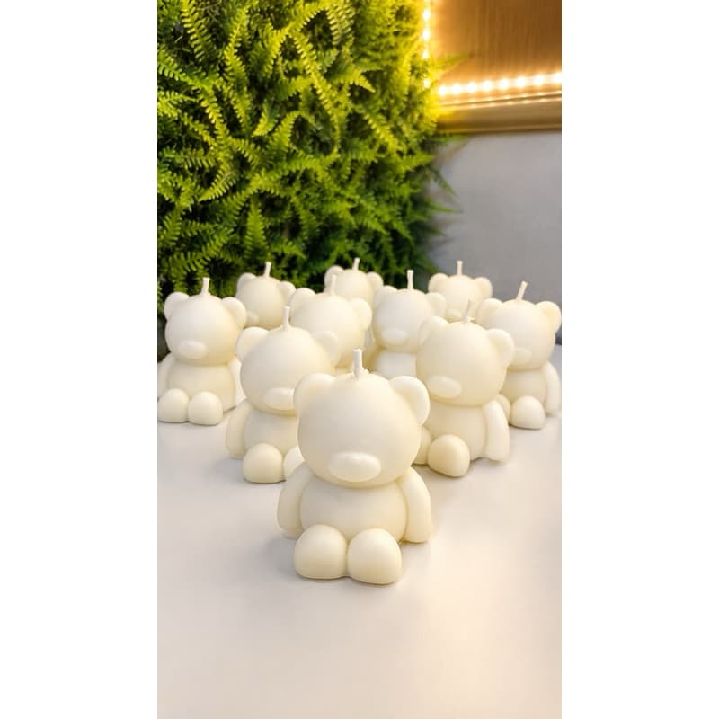 Vela Aromática em Formato de Urso 35g kit 10und