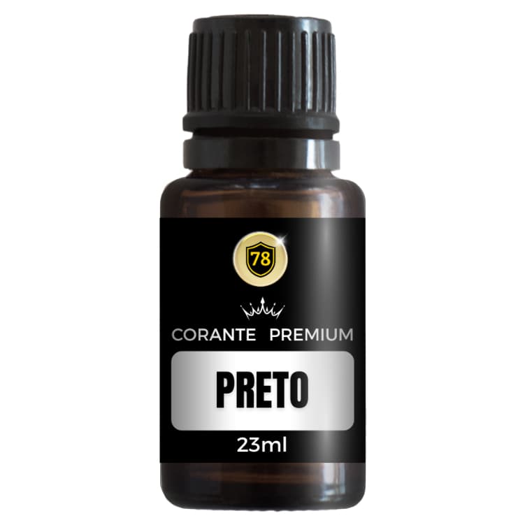 Corante Cosmético PRETO - 23 ml - para Sabonetes e Cosméticos ( LINHA PREMIUM , NÃO COMESTIVÉL !)