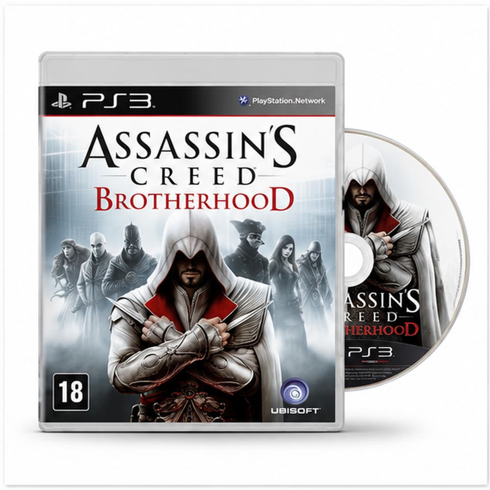 Jogo Assassins Creed Brotherhood Midia Fisica Original Sony Ps3 Playstation 3