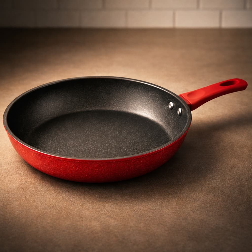 Frigideira Revestimento Nanoceramico 20cm Vermelha Duravel Antiaderente Cozinha