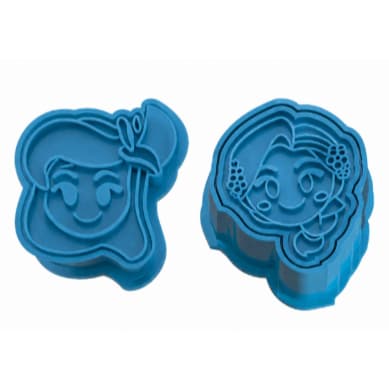 Ejetor Princesas Rapunzel e Ariel Para Modelar Massas, Doces e Brigadeiros - KIT ou Unidades