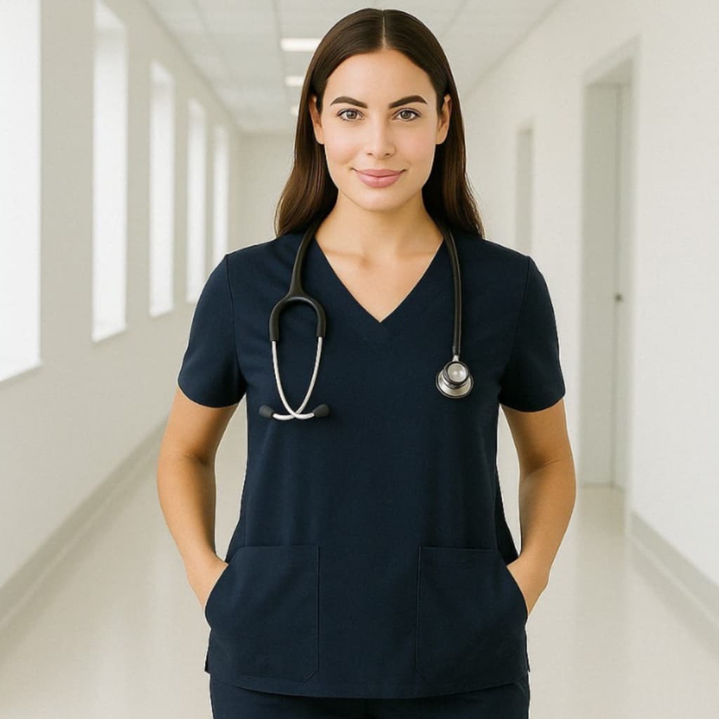 Blusa Unissex Bata Scrub Acinturada Pijama Cirurgico Hospitalar Oxford Unissex