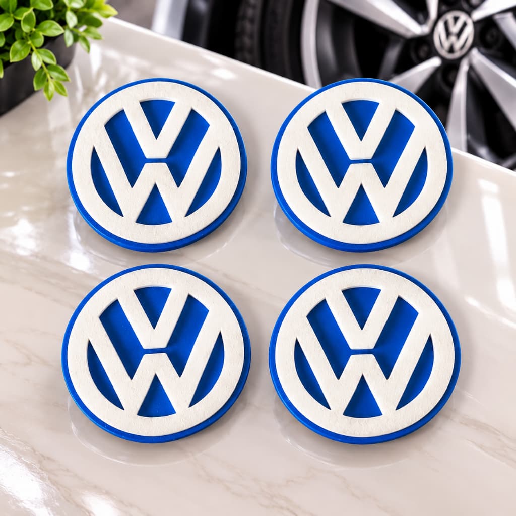 Kit Calotinhas Roda Liga Leve VW 56mm Padrão Alta Qualidade