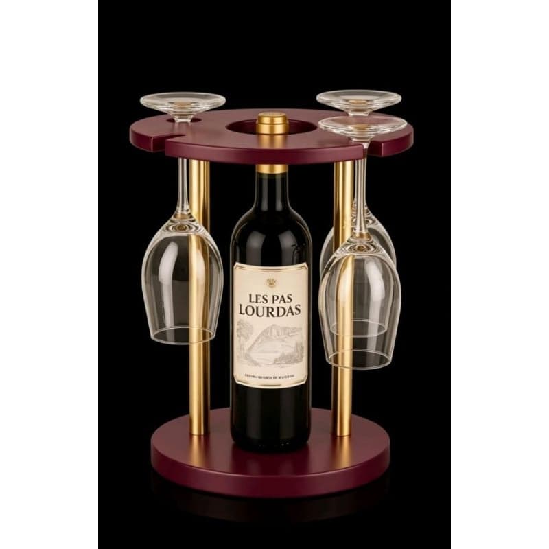 Suporte de vinho para mesa/balcão.