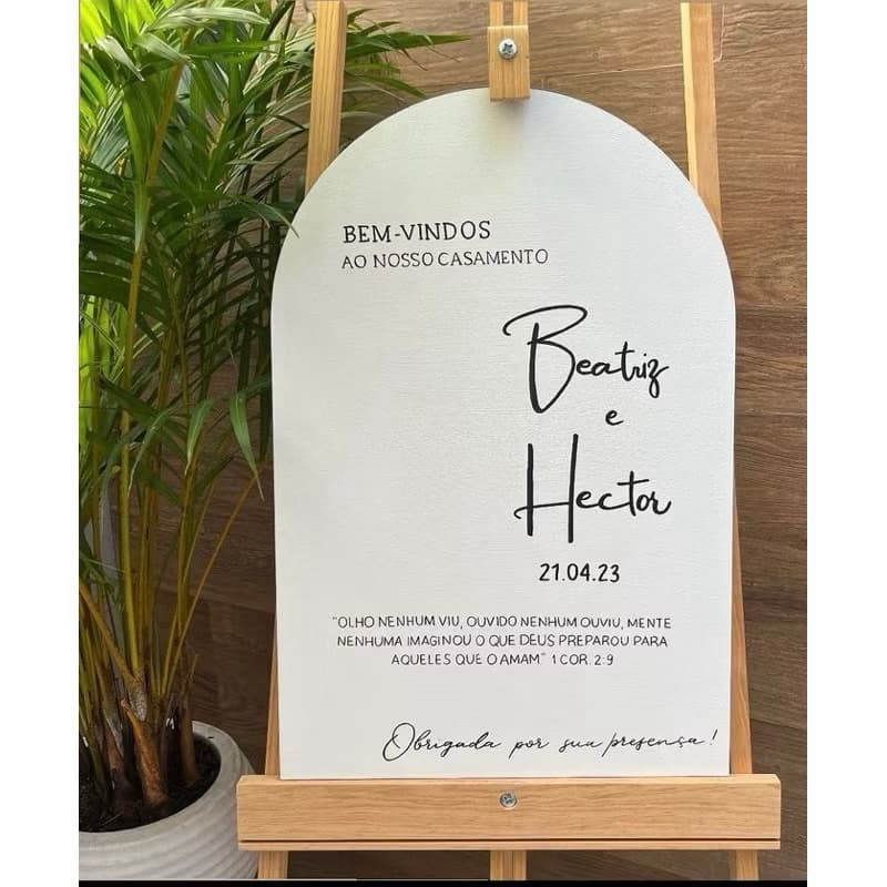 Placa Decorativa Casamento Bem Vindos Personalizada com nomes e outras variedades Quadro Casamento Entrada Recepção mdf