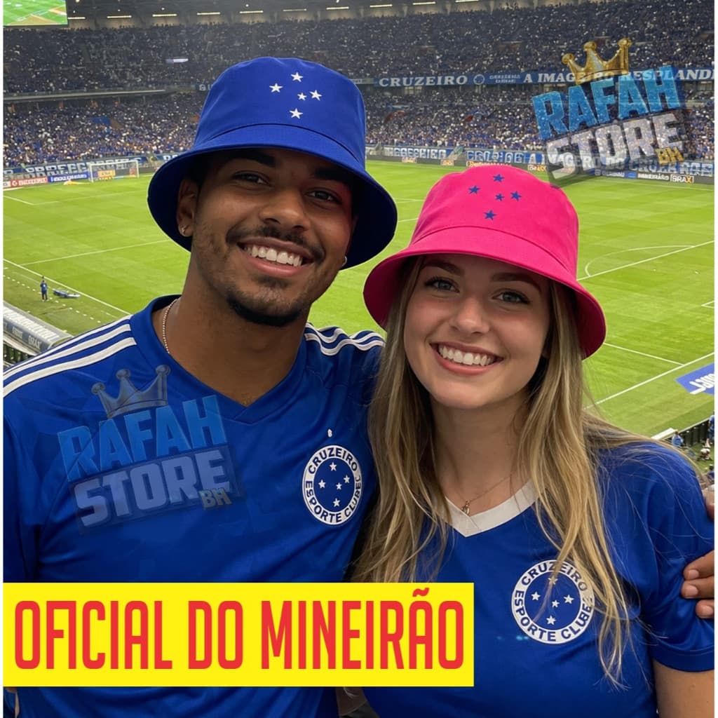 Bucket Azul Premium - Chapéu Pescador Cruzeiro