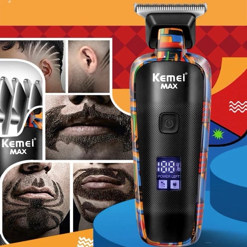Aparador De Cabelo Kemei MAX-5090 Para Homens Barba Profissional Máquina De Corte Barbeador Elétrico