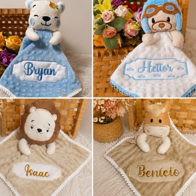 Naninhas Menino  Personalizadas com nome do bebè