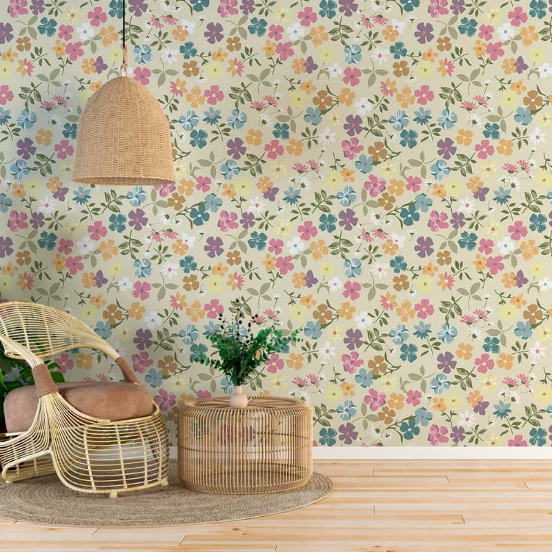 Papel De Parede Adesivo Floral - Coleção Florzinha Delicada