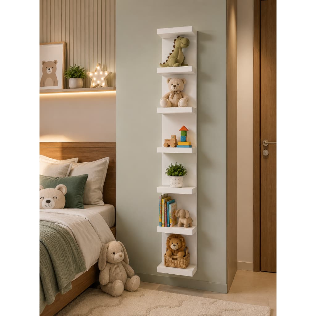 Torre De Prateleira Estante Mdf 170 e 85cm Sala Manicure Salão Banheiro Premium Luxo