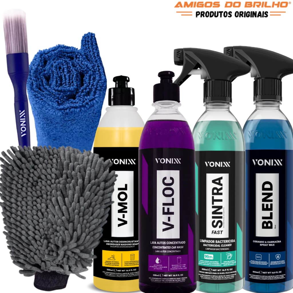 Kit Lavagem Automotiva Vonixx V-mol V-floc Sintra Blend