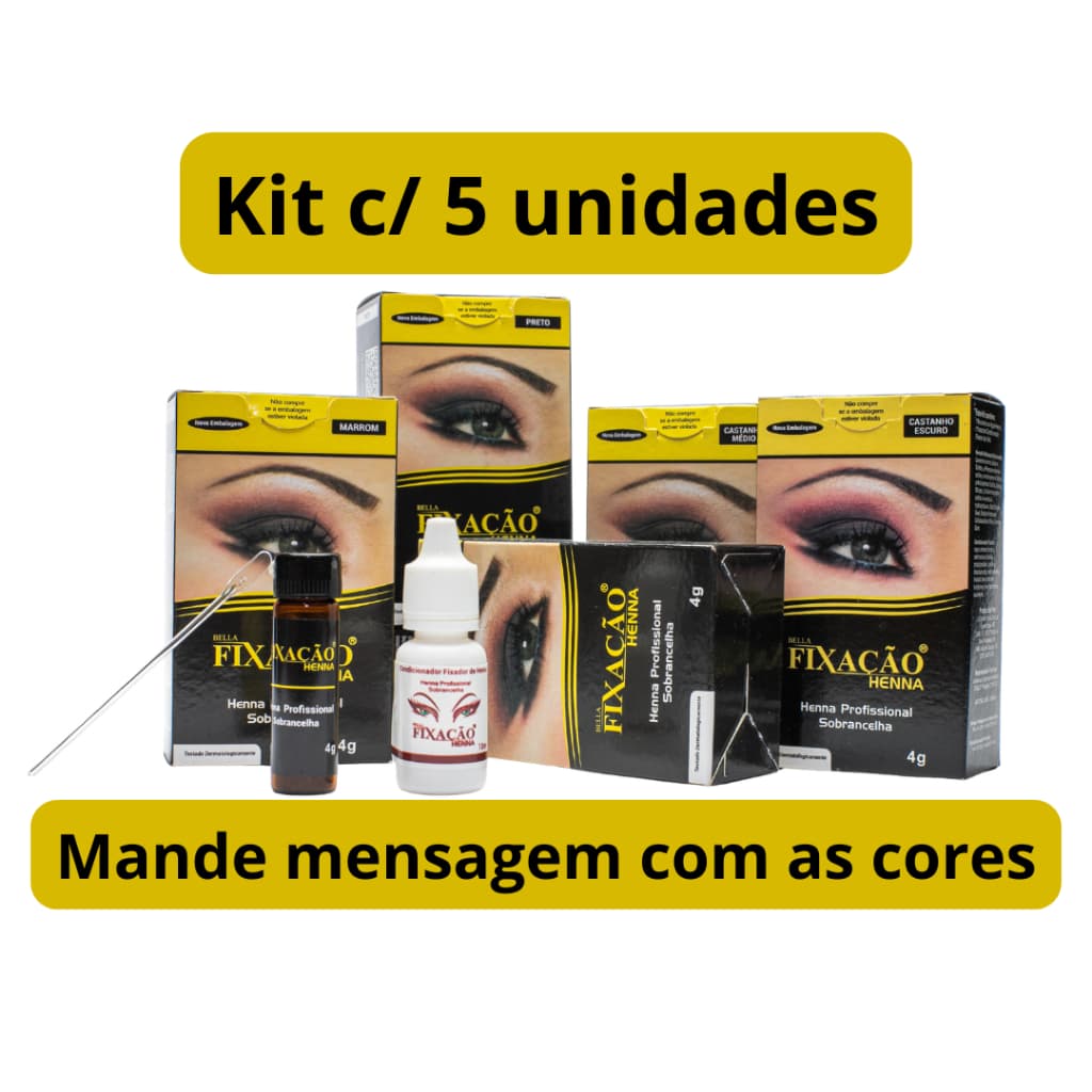 Henna Fixação 4g com 5 unidades