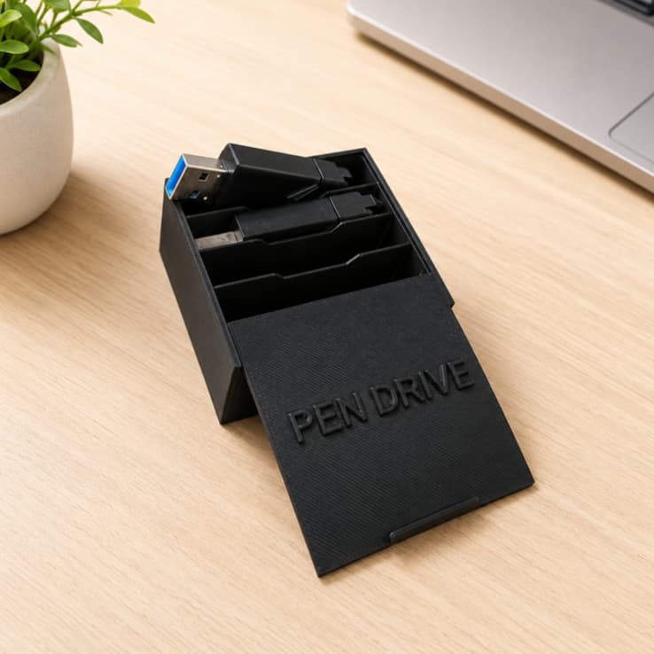 Case Estojo Organizador Para PenDrive