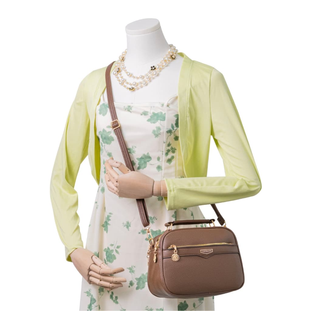 Bolsa Feminina Transversal de Couro PU Premium com Alça Ajustável Bolsa de Ombro Elegante Casual Pequena com Zíper