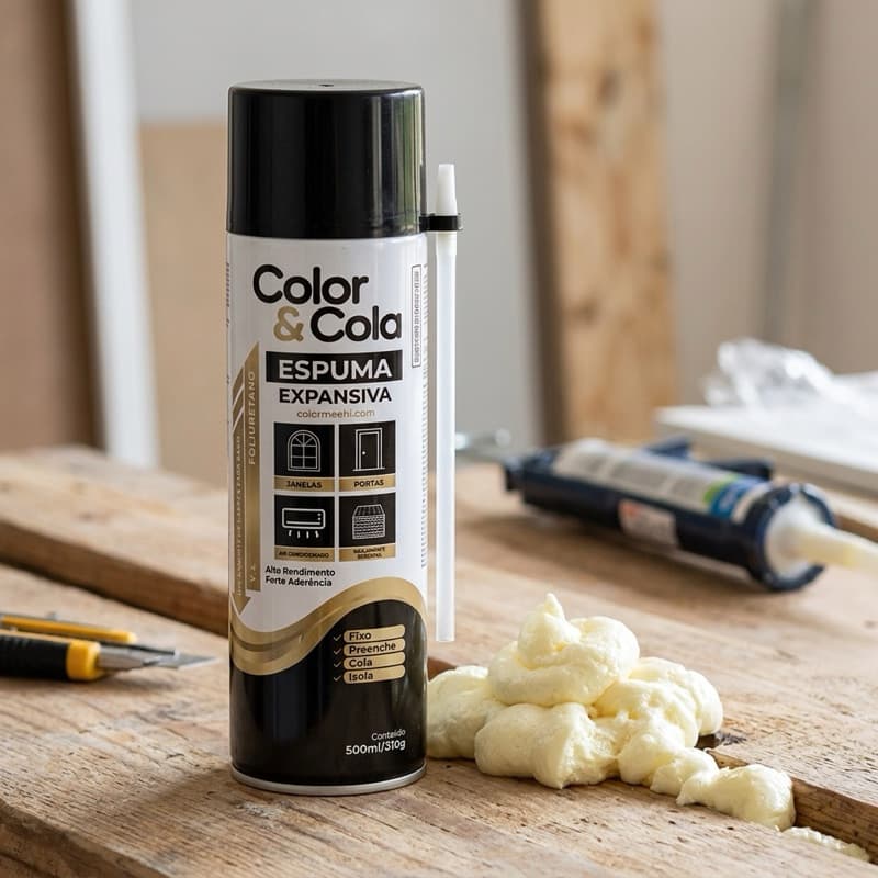 Espuma Expansiva Poliuretano Profissional 500ml/310GR COLOR & COLA