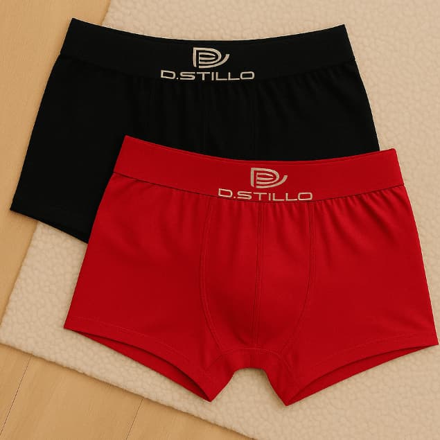 Kit C/2 Cueca Boxer D-Stillo Masculina Sem Costura conforto, elasticidade e ajuste perfeito