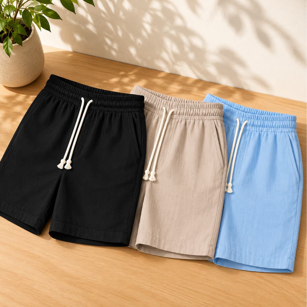 Kit 3 Bermudas Linho Masculina Estilo Casual Premium