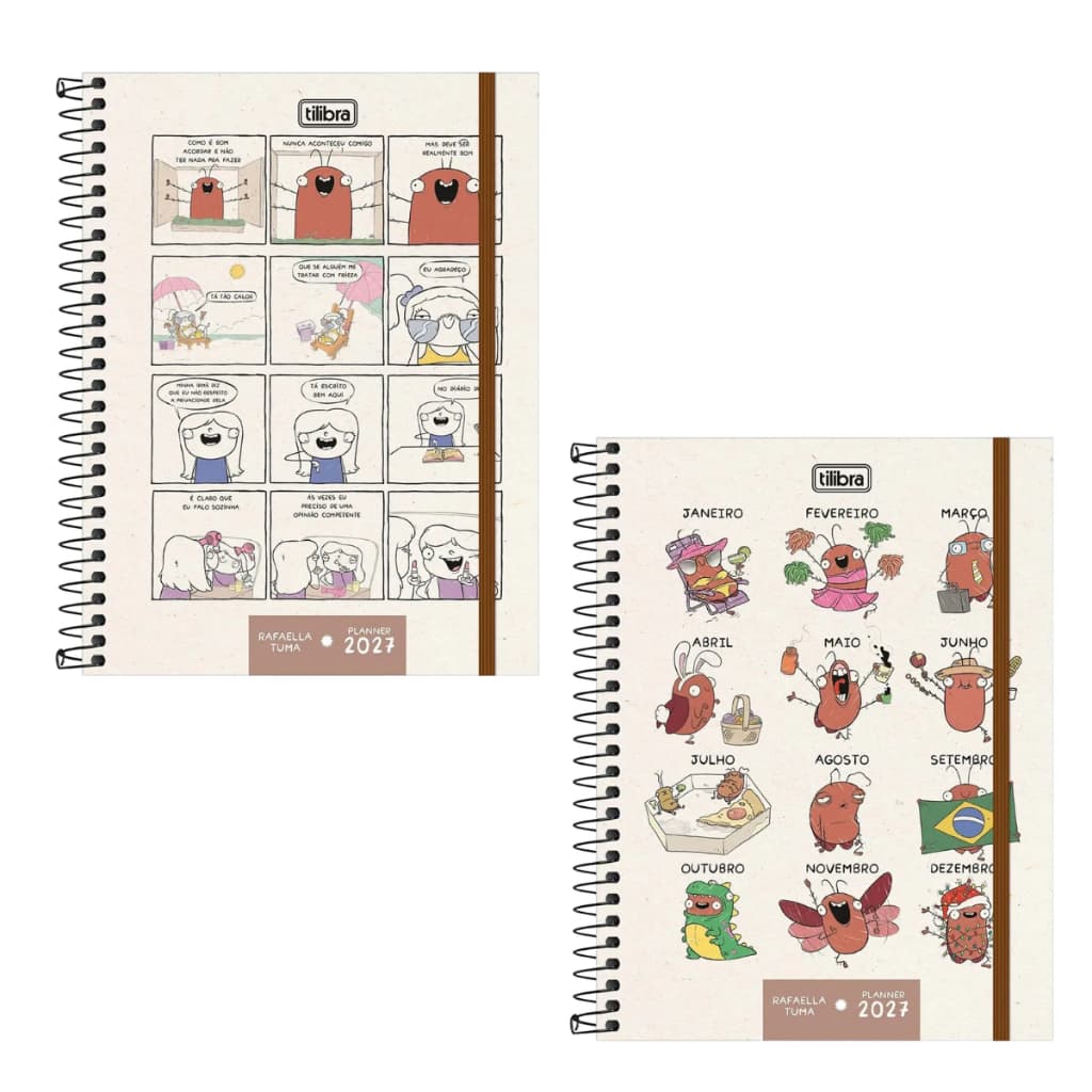 AGENDA ESPIRAL PLANNER RAFA TUMA M7 2027 TILIBRA