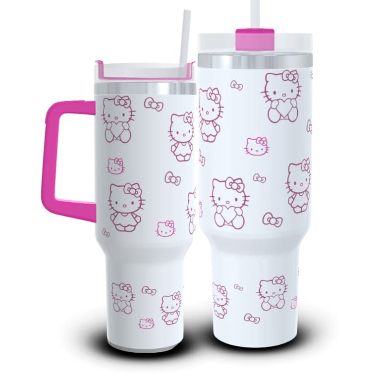 Copo Térmico Personalizado Com NOME Hello Kitty 1200ml Garrafa térmica Personalizada Com Nome Hello Kitty 1200ml