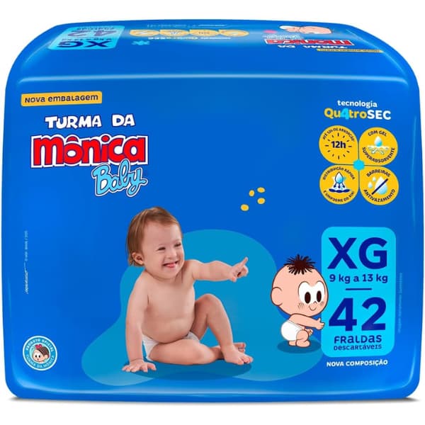 Fralda Turma da Monica Mega XG 42UN - SOFTYS
