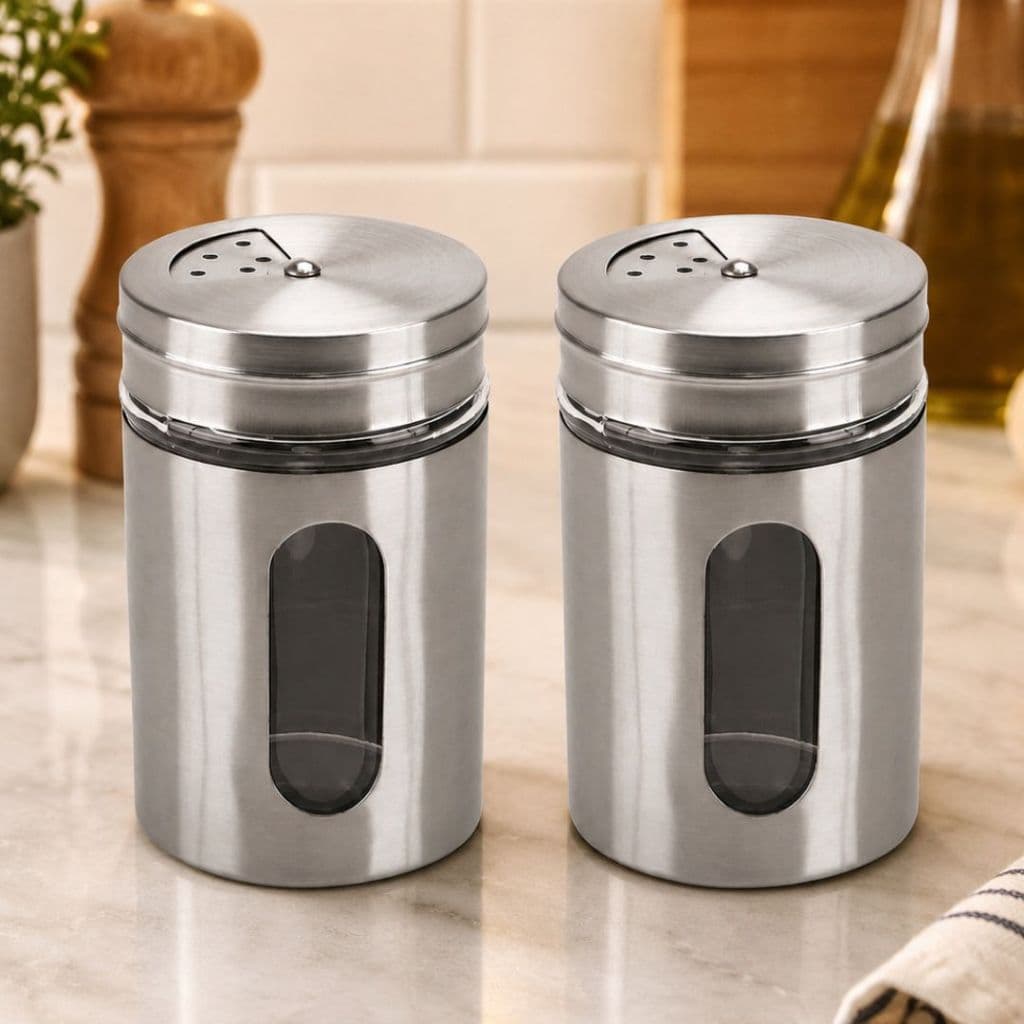 Porta Condimento Para Saleiro Pimenteiro Temperos Aço Inox