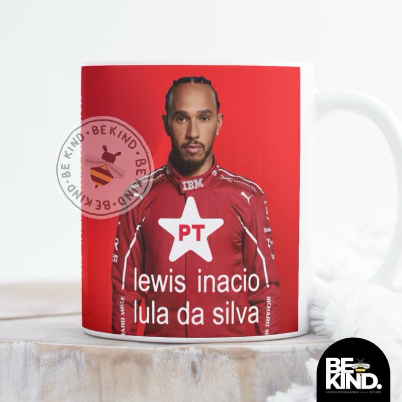 Caneca Personalizada Lewis Inacio Lula Da Silva - Meme Lewis Hamilton | be kind.