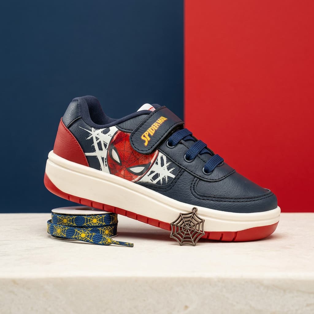 Tênis Disney Spider Man Infantil Velcro Cadarço