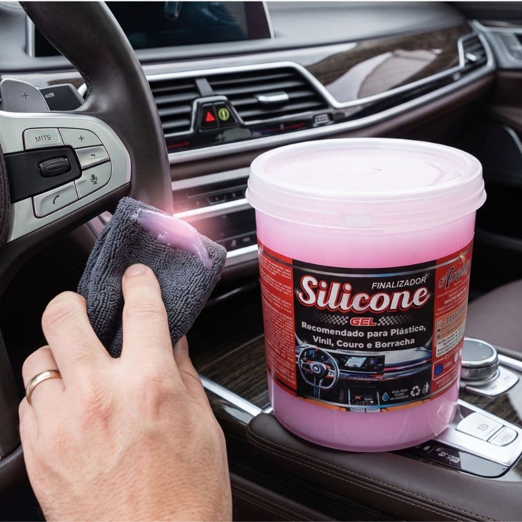 Silicone Gel Perfumado Profissional Automotivo Painel Plásticos Borrachas Hidratação Interna - 500g