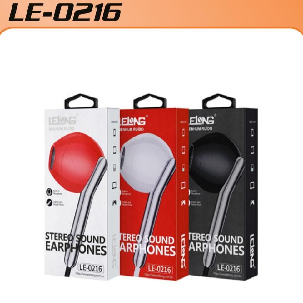 Kenux Fone de Ouvido Estéreo Intra-auricular Lelong LE-0216