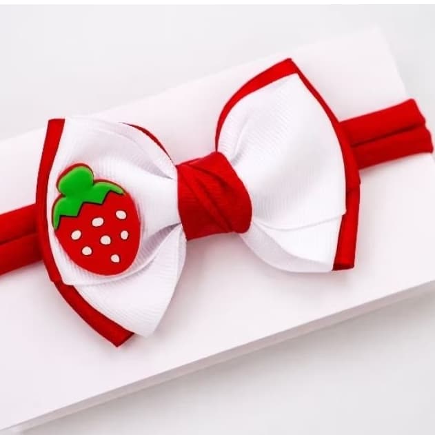 Laços de cabelo infantil menina bebê  morango tiara moranguinho
