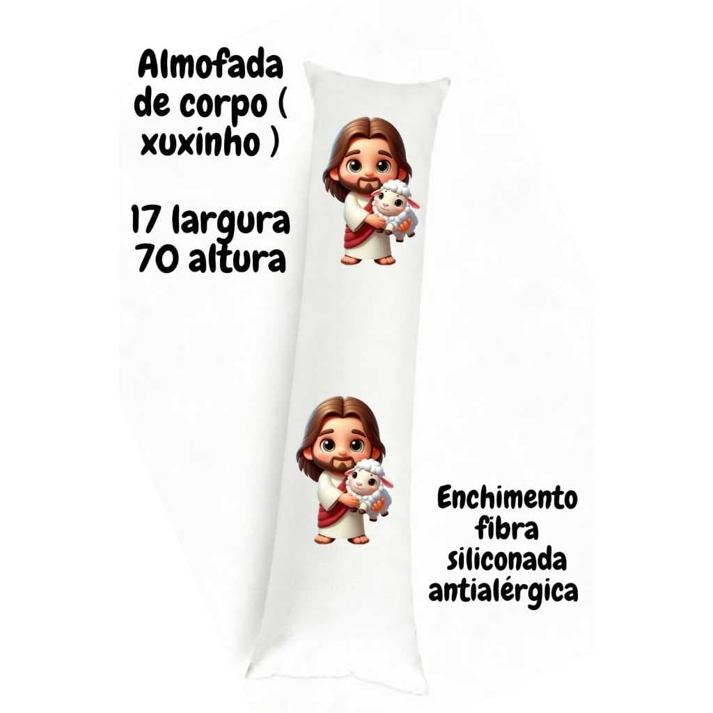 Xuxinho Almofada Travesseiro de corpo. Completo ( travesseiro + enchimento ) Sem ziper 17*70.