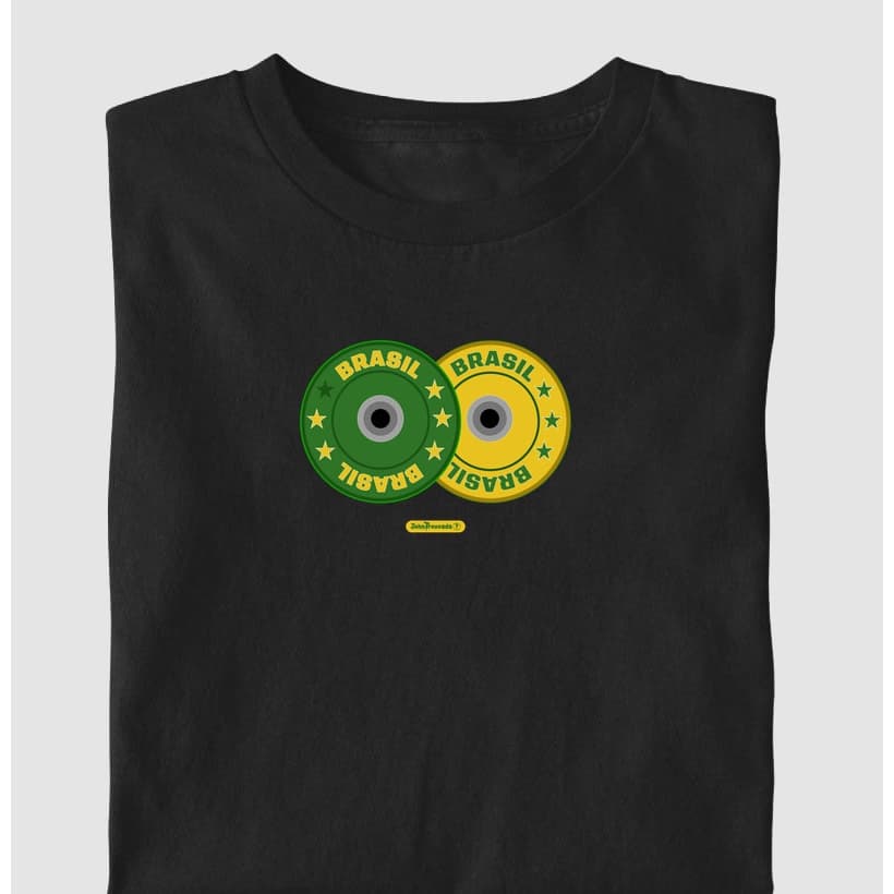 Camiseta Anilhas Brasil Crossfit LPO Treino