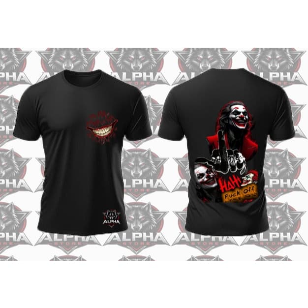 Camiseta Masculina Inspirada no Palhaço do Caos Premium 100% Algodão | Estampa Exclusiva | Manga Curta