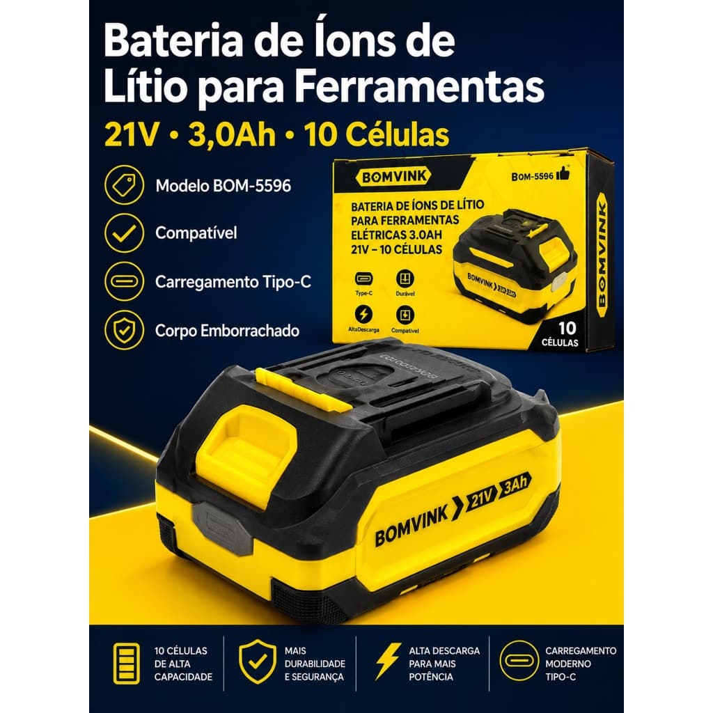 Bateria 21v 3.0ah Bch3000 Oz Para Chave Impacto