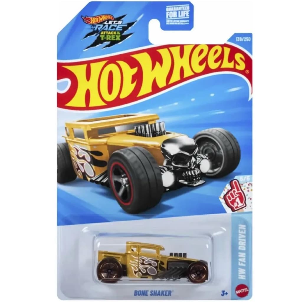 Carrinho Hot Wheels Bone Shaker Dourado 2026