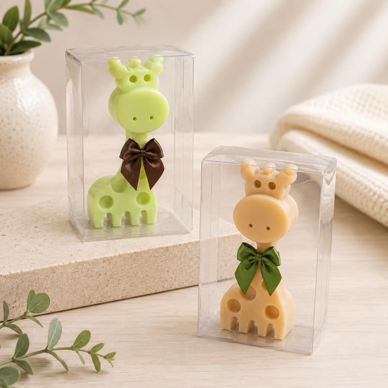 Vela Aromatica Girafa - kit Lembrancinha, aniversario, maternidade, batizado, crisma
