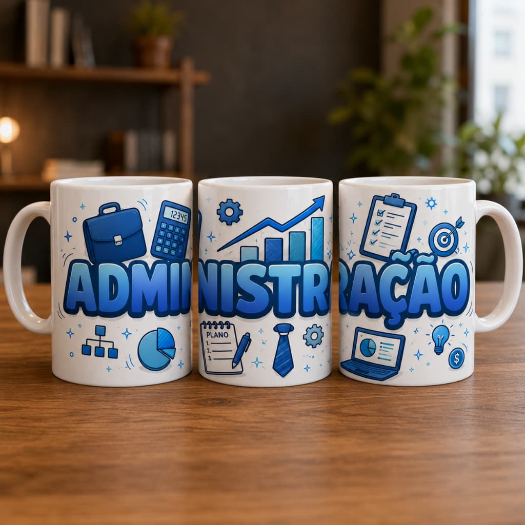 Caneca Administração 325ml – Presente para Administrador, Estudante e Formando