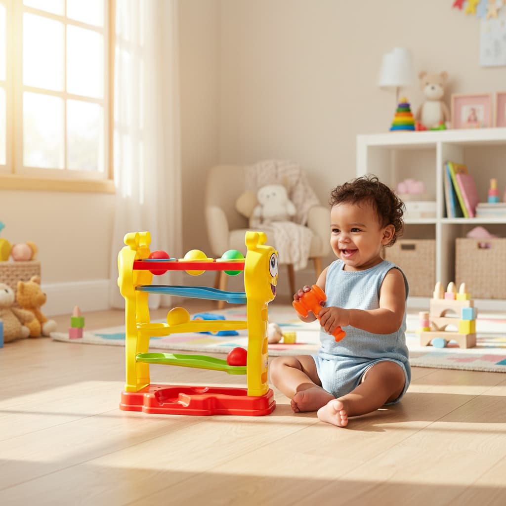 Brinquedo Infantil Martelinho Bater Estimular Coordenação Motora Desenvolvimento